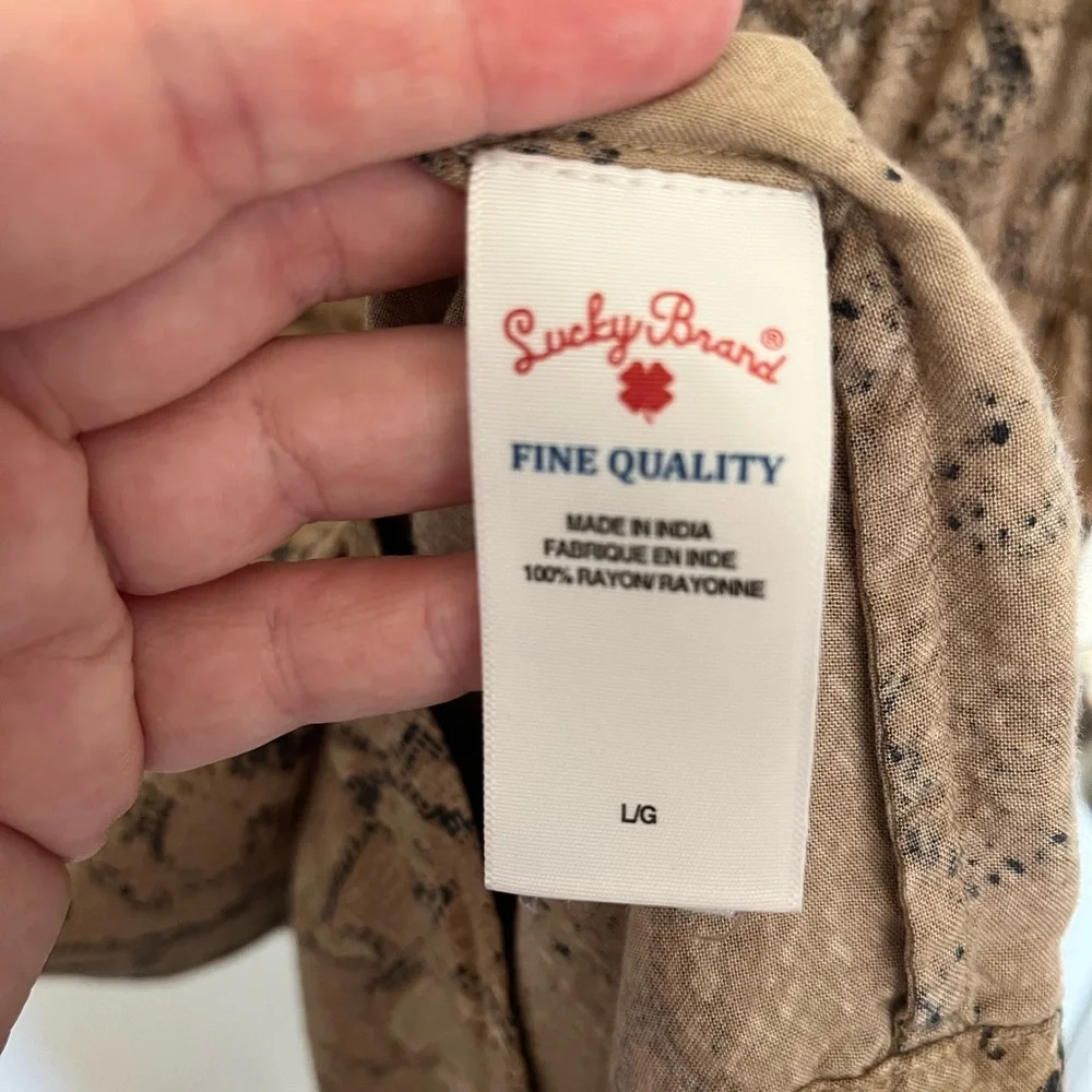 Lucky Brand snakeskin long sleeve dress - Picture 5 of 6